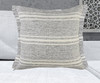 24" X 24" Gray Zippered Geometric Indoor Outdoor Throw Pillow