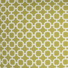 22" Green and White Quatrefoil Indoor Outdoor Throw Pillow