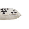 20" X 20" Black Zippered Southwestern Indoor Outdoor Throw Pillow