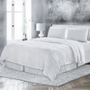 Four Piece White Linen Twin Sheet Set