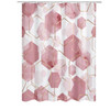 72"W x 72"H Abstract Pink Geometric Polyester Shower Curtain