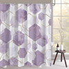 72"W x 78"H Abstract Lavender Geometric Polyester Shower Curtain