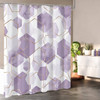 72"W x 72"H Abstract Lavender Geometric Polyester Shower Curtain