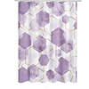 72"W x 72"H Abstract Lavender Geometric Polyester Shower Curtain