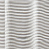 72-inch Grey and White Stripes Cotton Shower Curtain with Tassels
