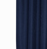Luxurious Navy Waffle Weave Shower Curtain