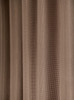 Luxurious Mocha Waffle Weave Shower Curtain