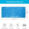 35" Blue Spa Pebbles Non Slip Bathtub Mat