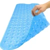 40" Translucent Blue Bubbles Non Slip Bathtub Mat