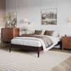 King Size Solid Hardwood Victorian Style Espresso Platform Bed