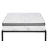 Twin Size Heavy Duty Metal Platform Bed Frame with Wooden Slats