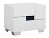 Four Piece White Solid Wood Bedroom Set With Mirror