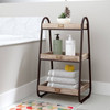 Industrial Freestanding 3-Tier Bathroom Storage Shelving Unit