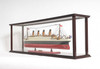 39" Dark Brown Glass Standard Display Stand