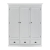 62" Off White Solid Wood Frame Standard Curio Cabinet With Six Shelves