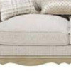 70" Silver And Platinum Faux Leather Loveseat and Toss Pillows