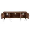 Modern Rustic Wood Finish TV Stand with Mid-Century Legs - for TV up to 65-inch