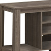 48" Deep Taupe Open Shelving TV Stand