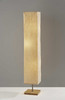 Wildside Paper Shade Floor Lamp With Natural Wood Base