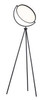 60" Black LED Tripod Floor Lamp With Black Metal Novelty Shade
