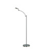 54" Nickel Adjustable LED Task Floor Lamp