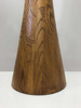 68" Solid Wood Novelty Floor Lamp With White Cone Shade