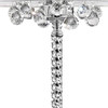 63" Steel Three Light Candelabra Floor Lamp With White Drum Shade