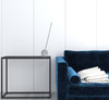 23" White Metal Leaning Stick LED Table Lamp