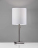 Brushed Steel Metal Table Lamp