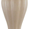 27" Ivory and Gold Ceramic Urn Table Lamp With Off White Empire Shade