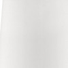 17" White Metal Bedside Table Lamp With Off-White Shade