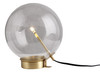 11" Brass Metal Globe Table Lamp