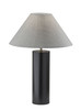 Canopy Black Wood Block Table Lamp