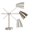 Brushed Silver LED Adjustable Desk Lamp