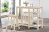 43" Beige Solid Wood Console Table