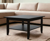 22" Brown and Black Open shelving Bar Cart and Coffee Table