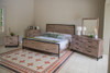25" Brown Two Drawer Nightstand
