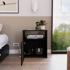 23" Faux Wood Nightstand With Storage