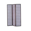 3-Panel Room Divider Asian Style Privacy Screen in Cherry Wood Finish