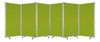 71" Green Iron Folding Three Panel Screen Room Divider