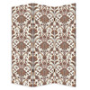 Vintage Green Baroque Three Panel Room Divider Screen