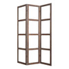 84" Brown Folding Three Panel Screen Room Divider
