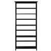 Tall 5-Tier Bookcase in Black Wood Finish