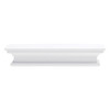 23" Classic White Floating Wall Shelf