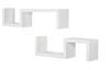 24" Two Shelves Solid Wood Wall Mounted Shelving Unit