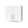 26" White Accent Cabinet With One Shelf