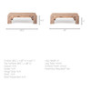48" Natural Rectangular Distressed Coffee Table