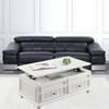 48" White Solid And Manufactured Wood Lift Top Coffee Table With Two Drawers
