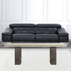 24" Gray And Dark Gray Solid Wood And Concrete Coffee Table