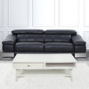48" White Solid And Manufactured Wood Coffee Table With Drawer